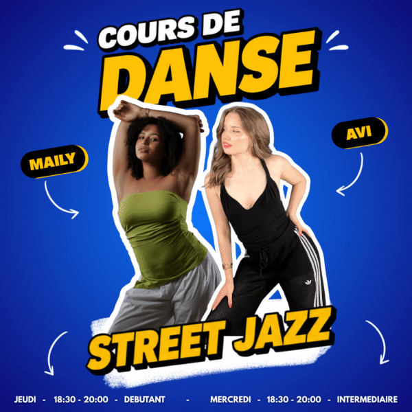 Cours de street jazz avec Maily et Avi